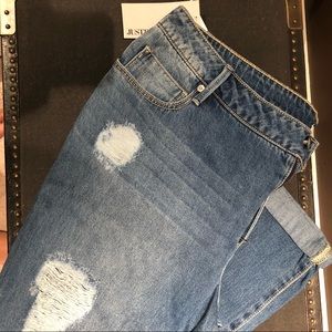 JustFab Cropped Boyfriend Jeans